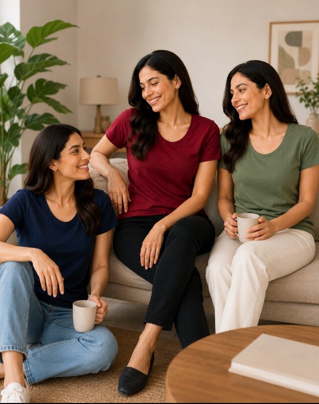 Nature Plus Women's Bamboo T-Shirt Combo – (Pack of 3)