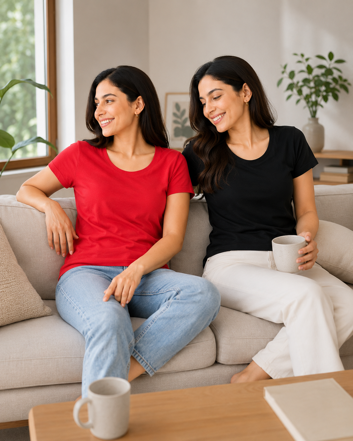 Nature Plus Women's Bamboo T-Shirt Combo – (Pack of 2)