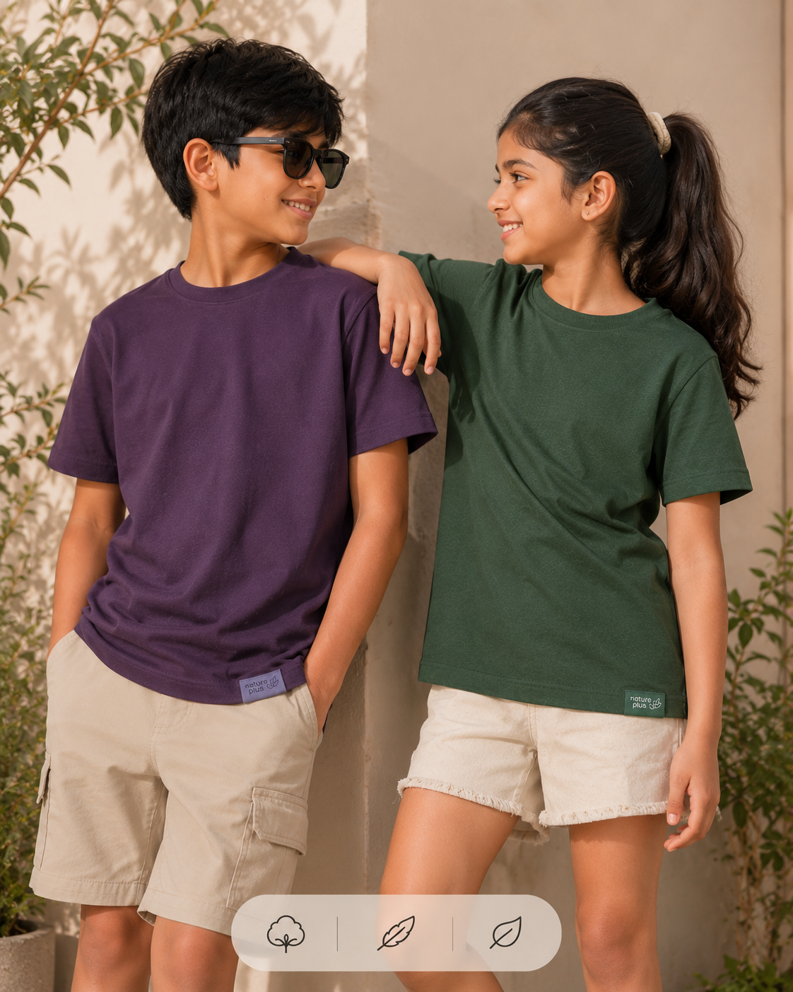 Nature Plus Kid's Bamboo T-Shirt Combo – (Pack of 2)